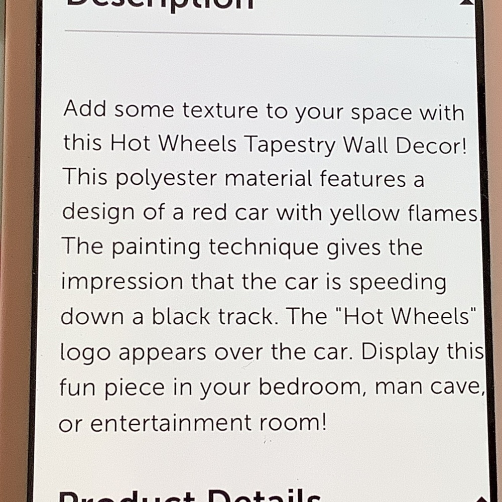 NWT  Tapestry Hot Wheels‎ Open Road Tapestry - Picture 8 of 9
